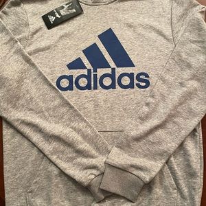 Blue and gray adidas sweatshirt